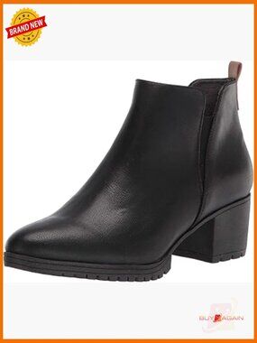 Women's Ankle Booties Slip On Block Heel Recycled Materials Comfort